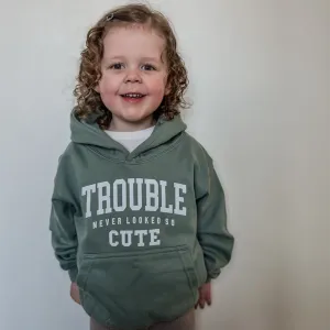 Trouble Never Looked So Cute Kids Hoodie girls skirts clearance