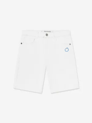 Trussardi Boys Mogurean Bermuda-Shorts in Weiß