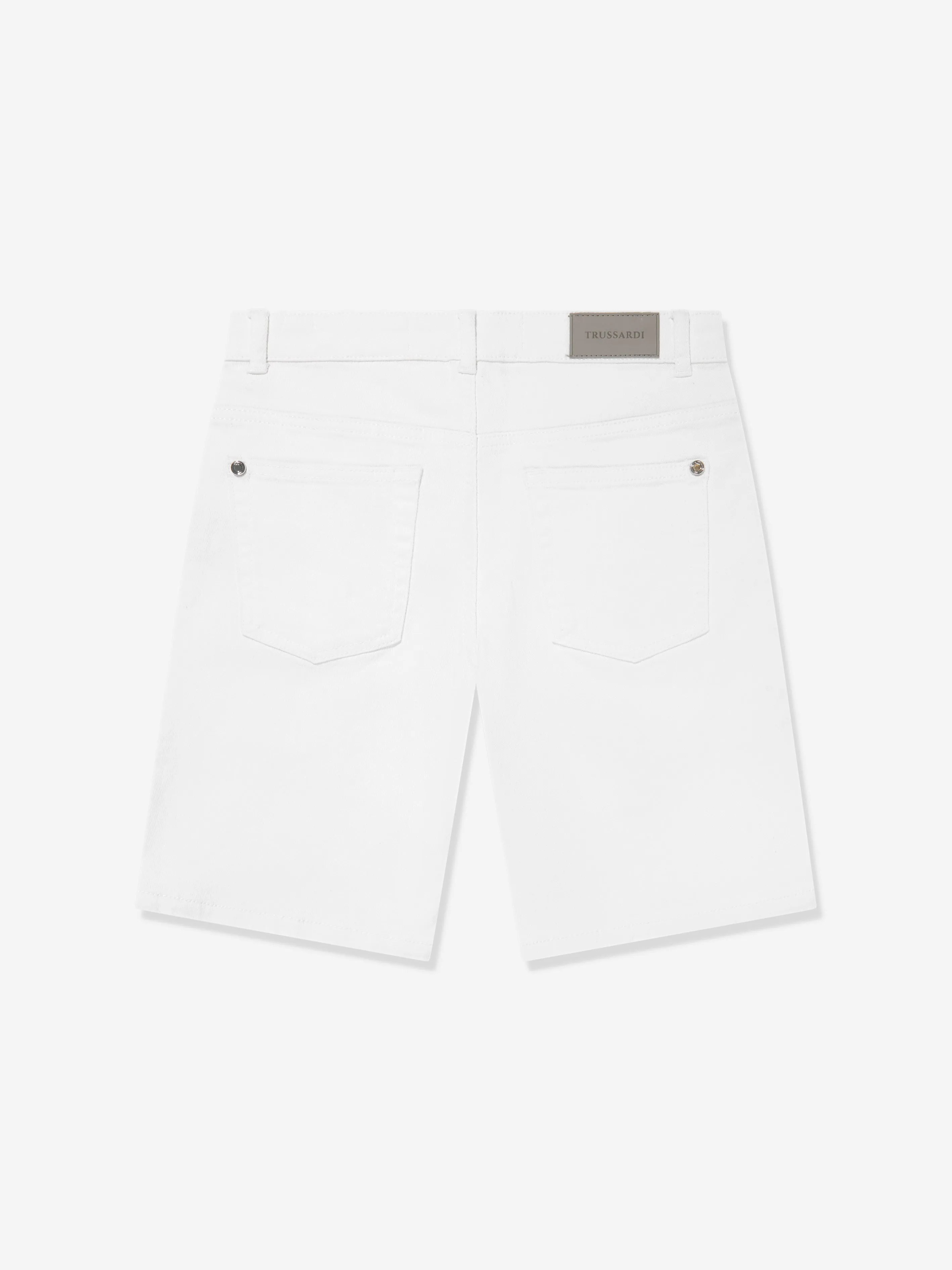 Trussardi Boys Mogurean Bermuda-Shorts in Weiß