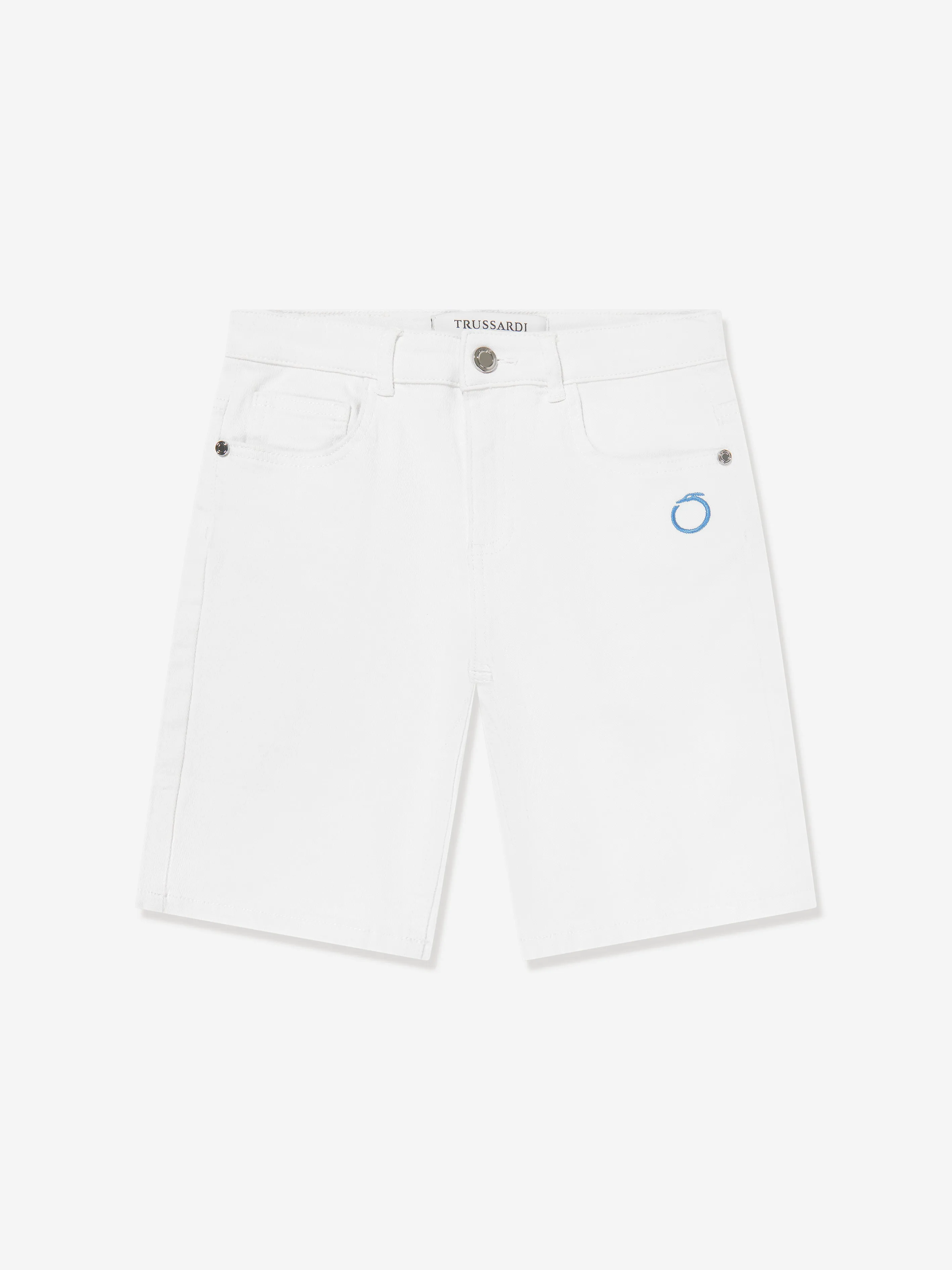 Trussardi Boys Mogurean Bermuda-Shorts in Weiß