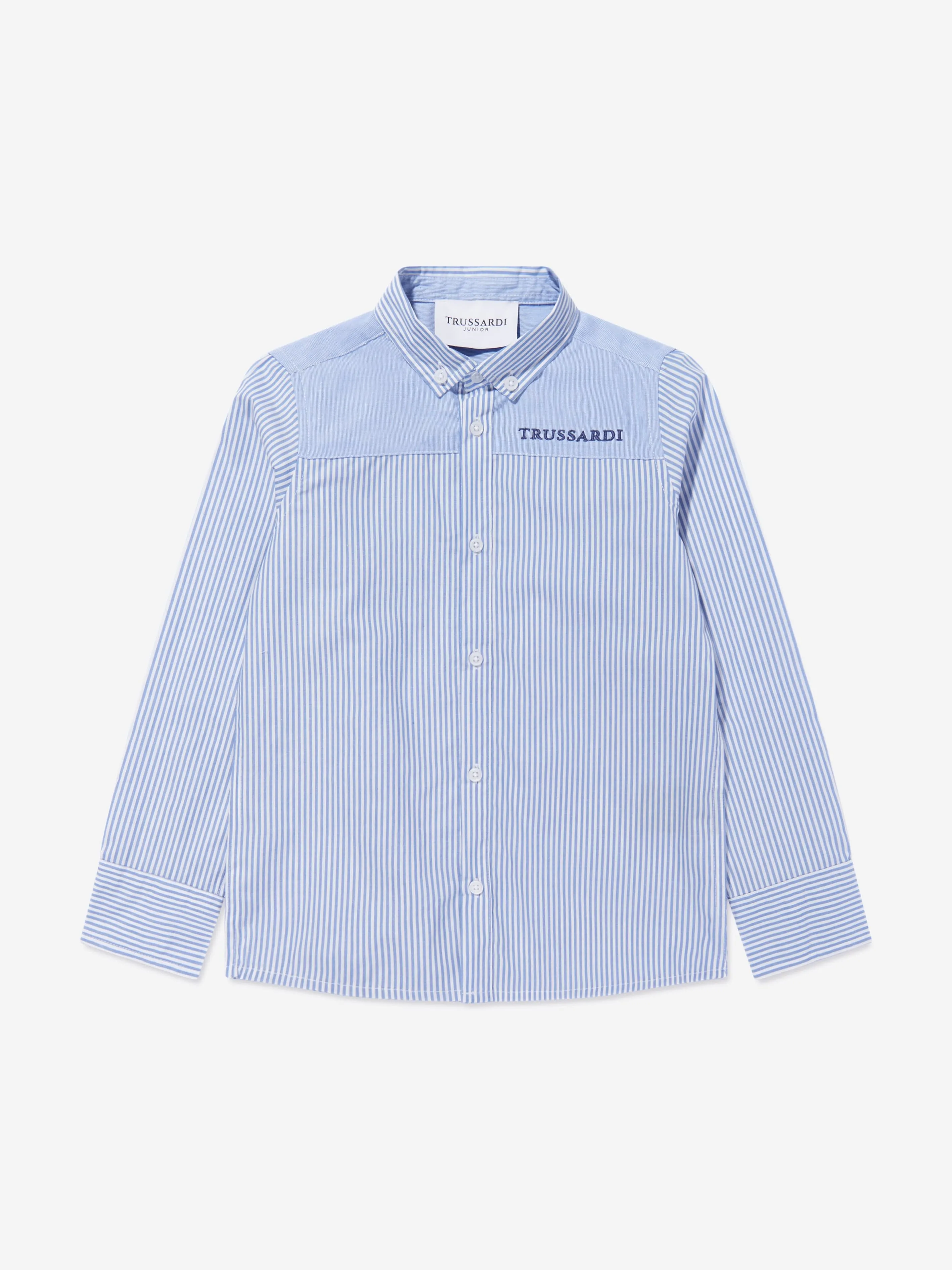 Trussardi Boys Ravazeti Hemd mit Brusttasche in Blau