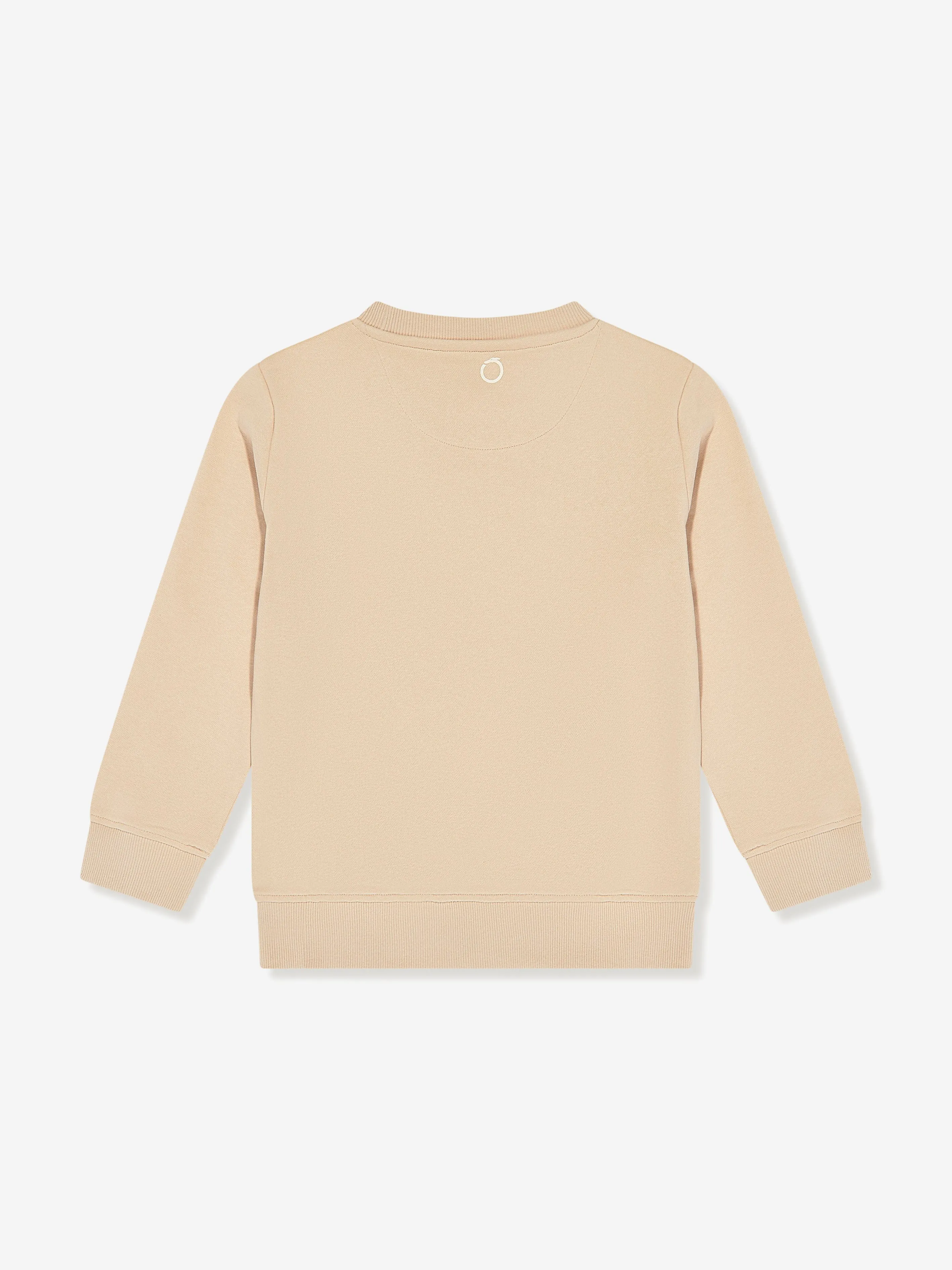Trussardi Kids Beavi Logo Sweatshirt in Beige