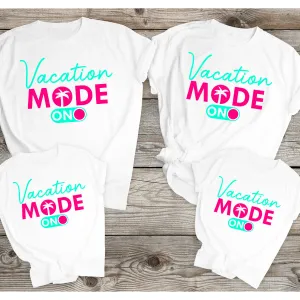 Vacation Mode- On Family Matching White T-Shirts maternity dresses promo