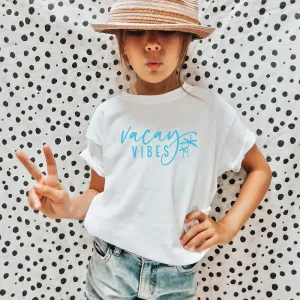 Vacay Vibes Kids T-Shirt girls pajamas promo