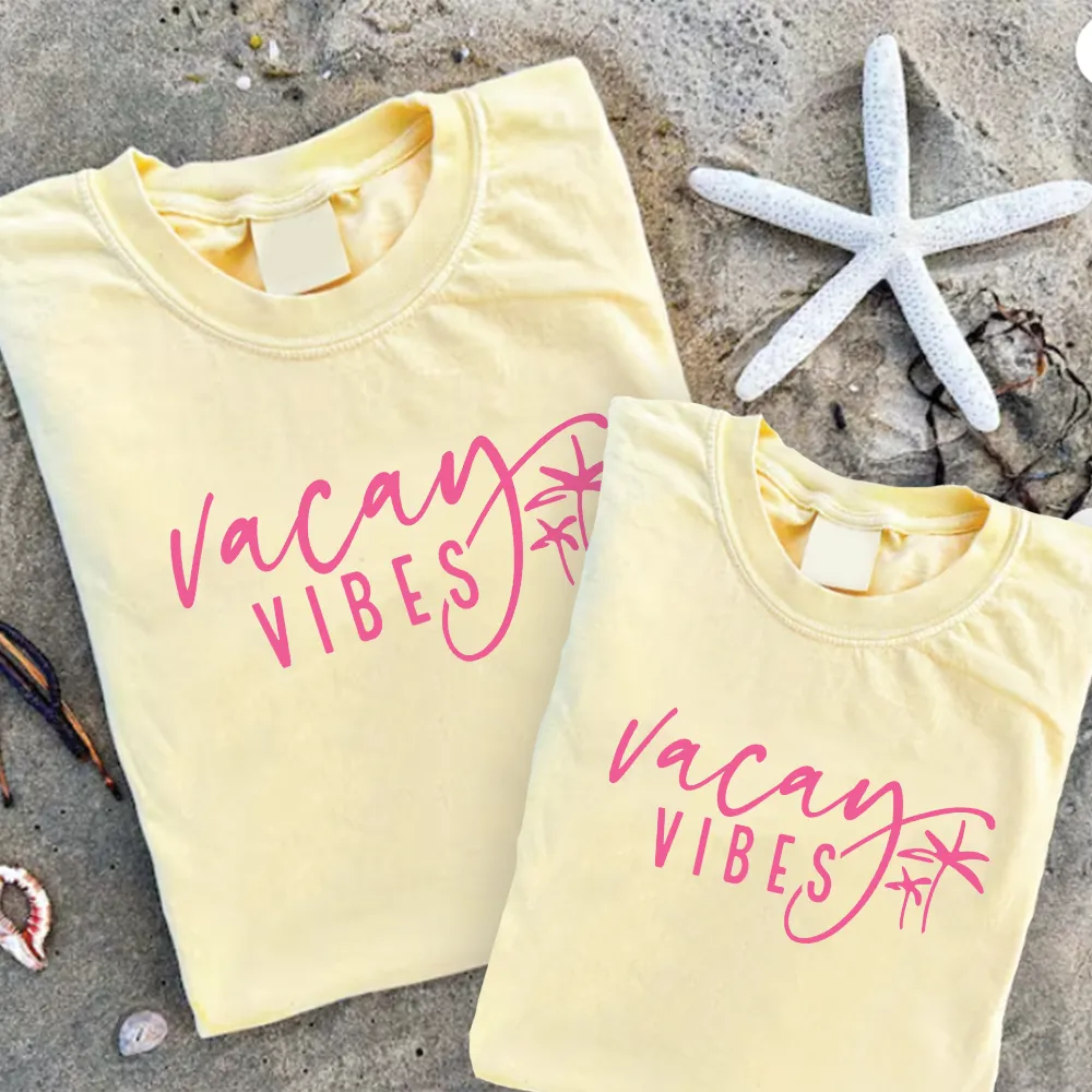 Vacay Vibes Matching Summer Butter T-Shirts maternity dresses promo