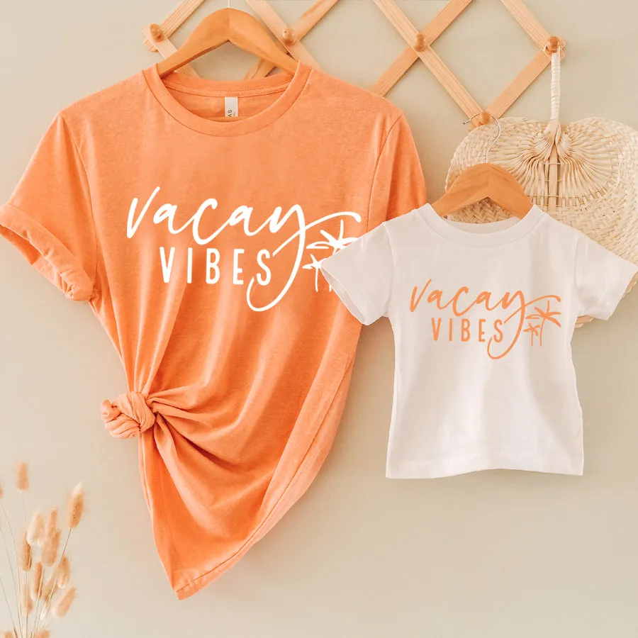 Vacay Vibes Matching Summer T-Shirts maternity dresses promo