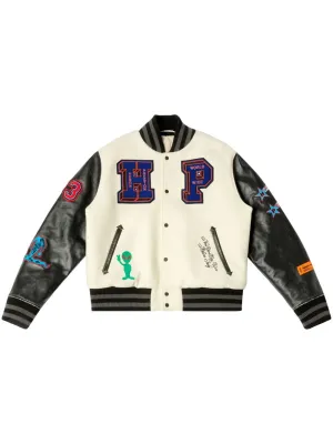 Varsity-Patches Bomber Jacket winter jackets clearance