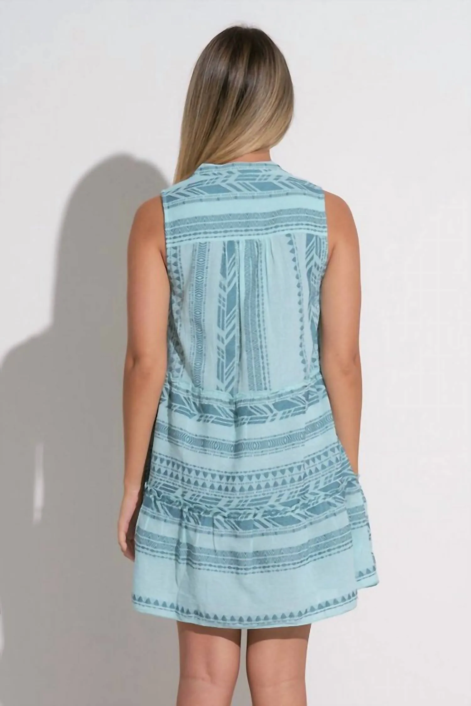 Venus Dress In Blue Two Tone