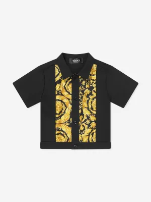 Versace Baby Boys Barocco Hemd in Schwarz