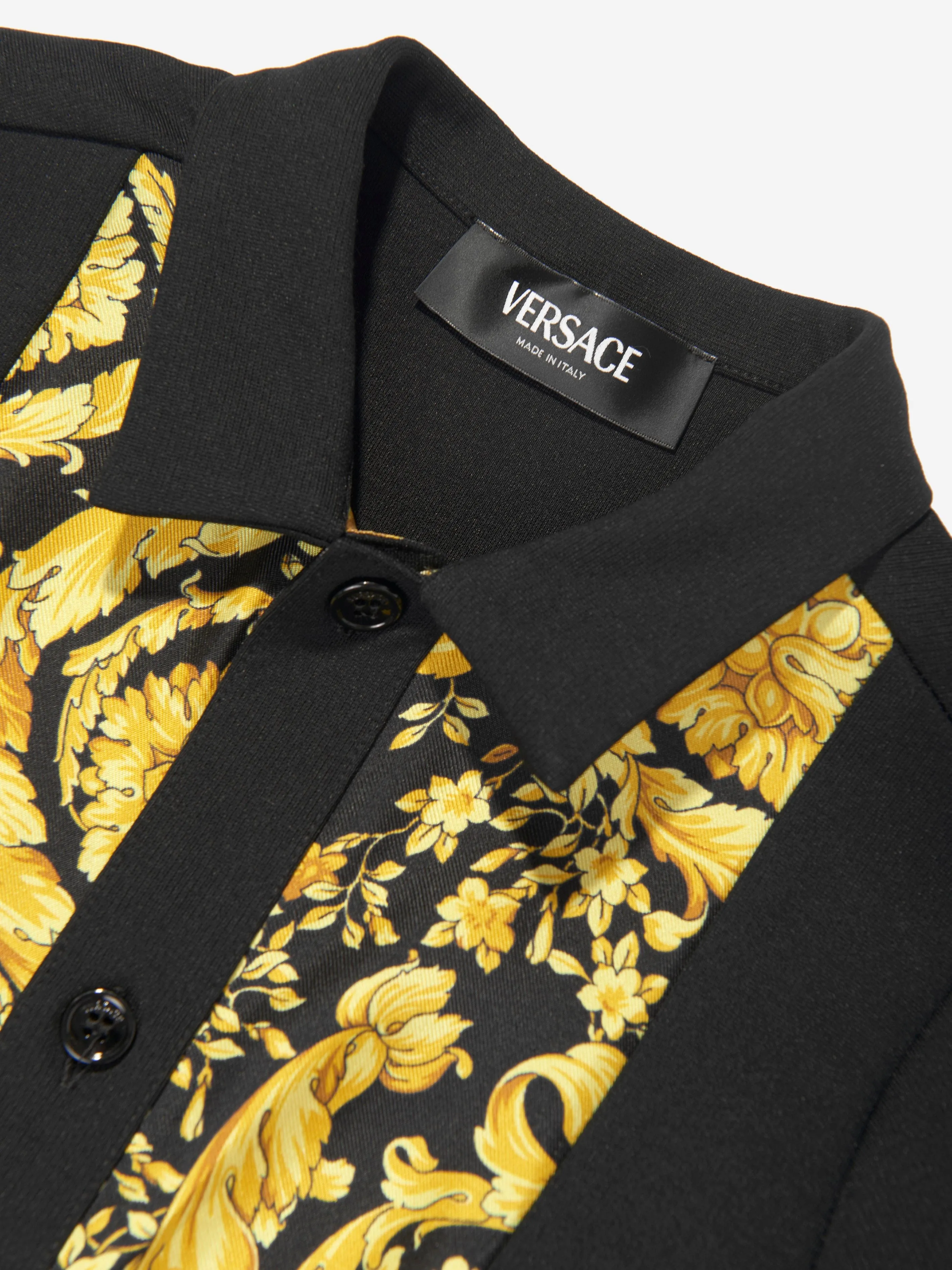 Versace Baby Boys Barocco Hemd in Schwarz
