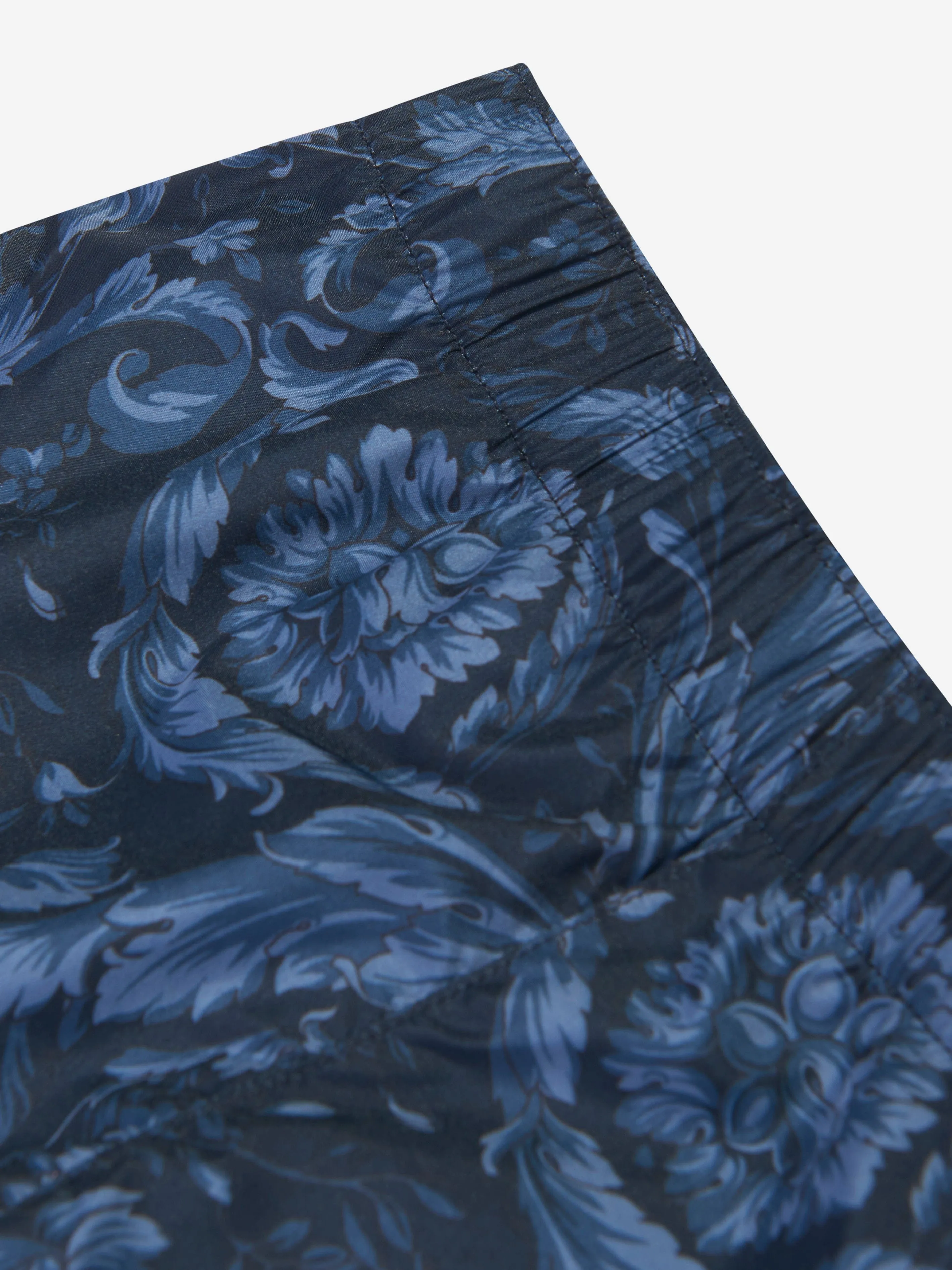 Versace Baby Boys Baroque Badeshorts in Marineblau