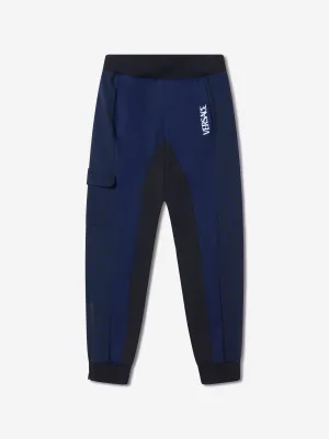 Versace Boys Baumwoll La Greca Signatur Bündchen Jogginghose
