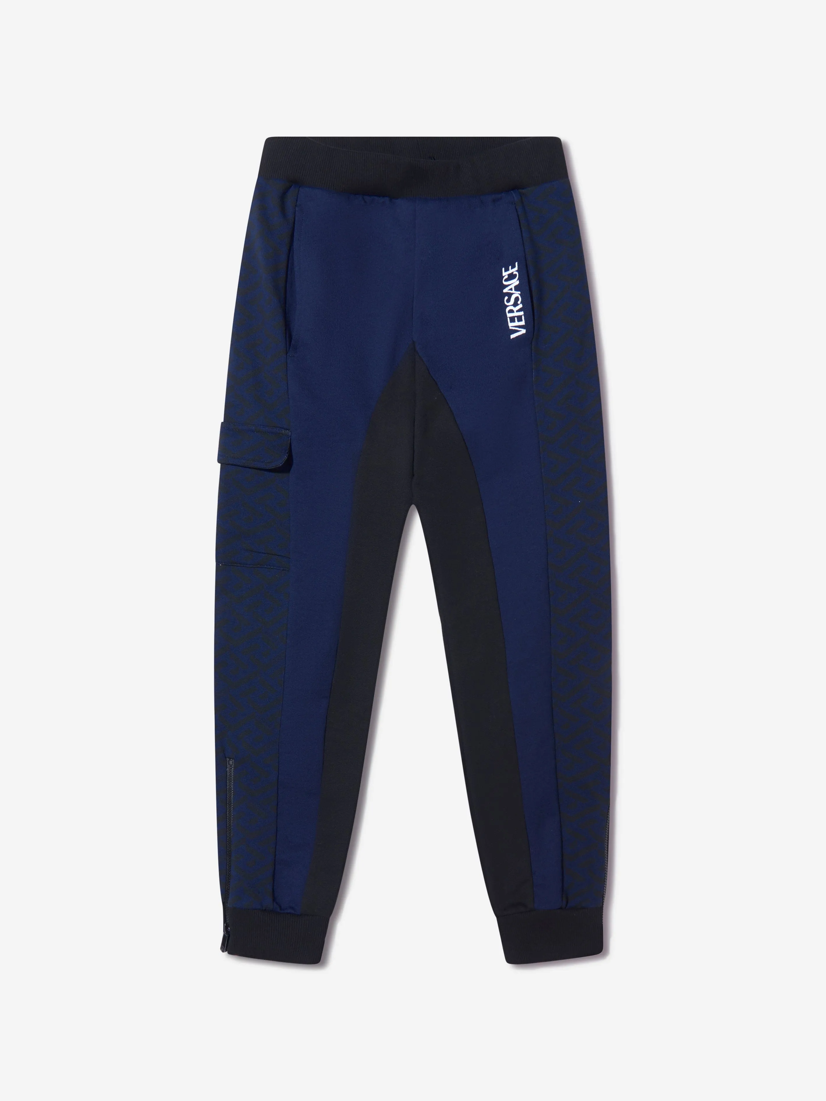 Versace Boys Baumwoll La Greca Signatur Bündchen Jogginghose