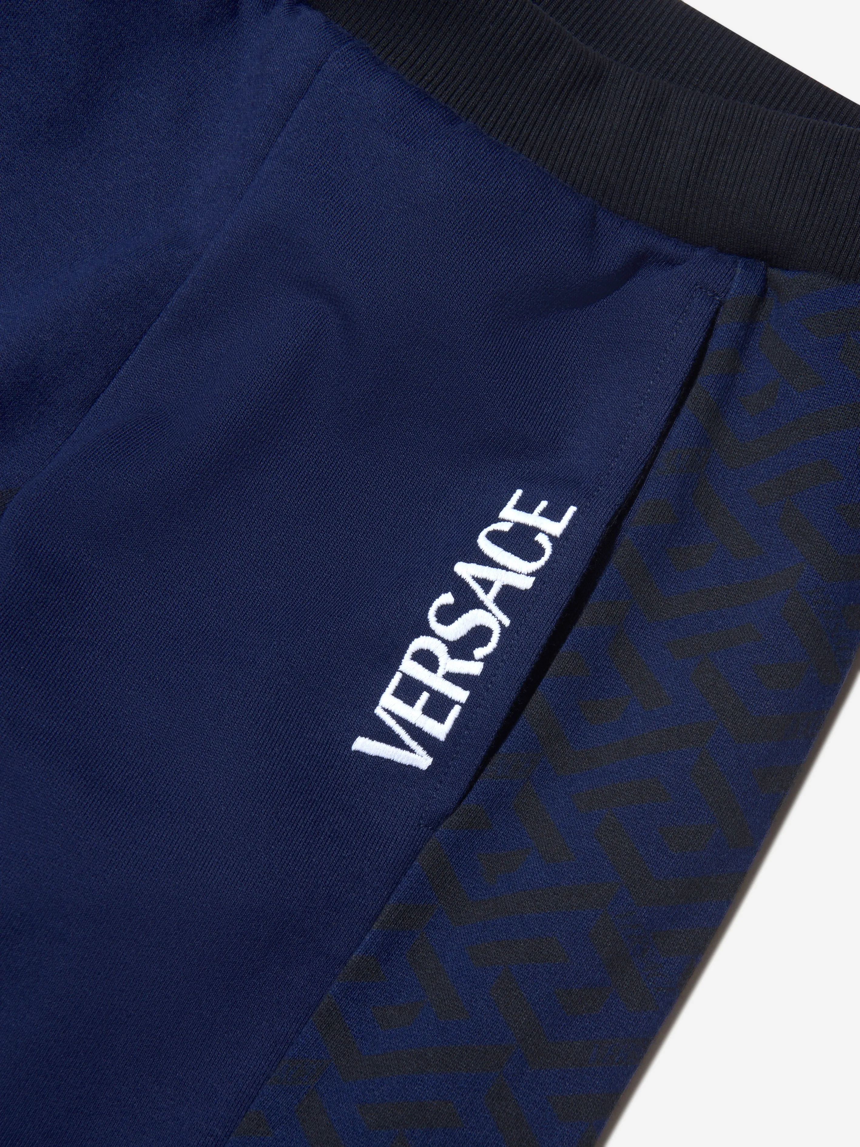 Versace Boys Baumwoll La Greca Signatur Bündchen Jogginghose