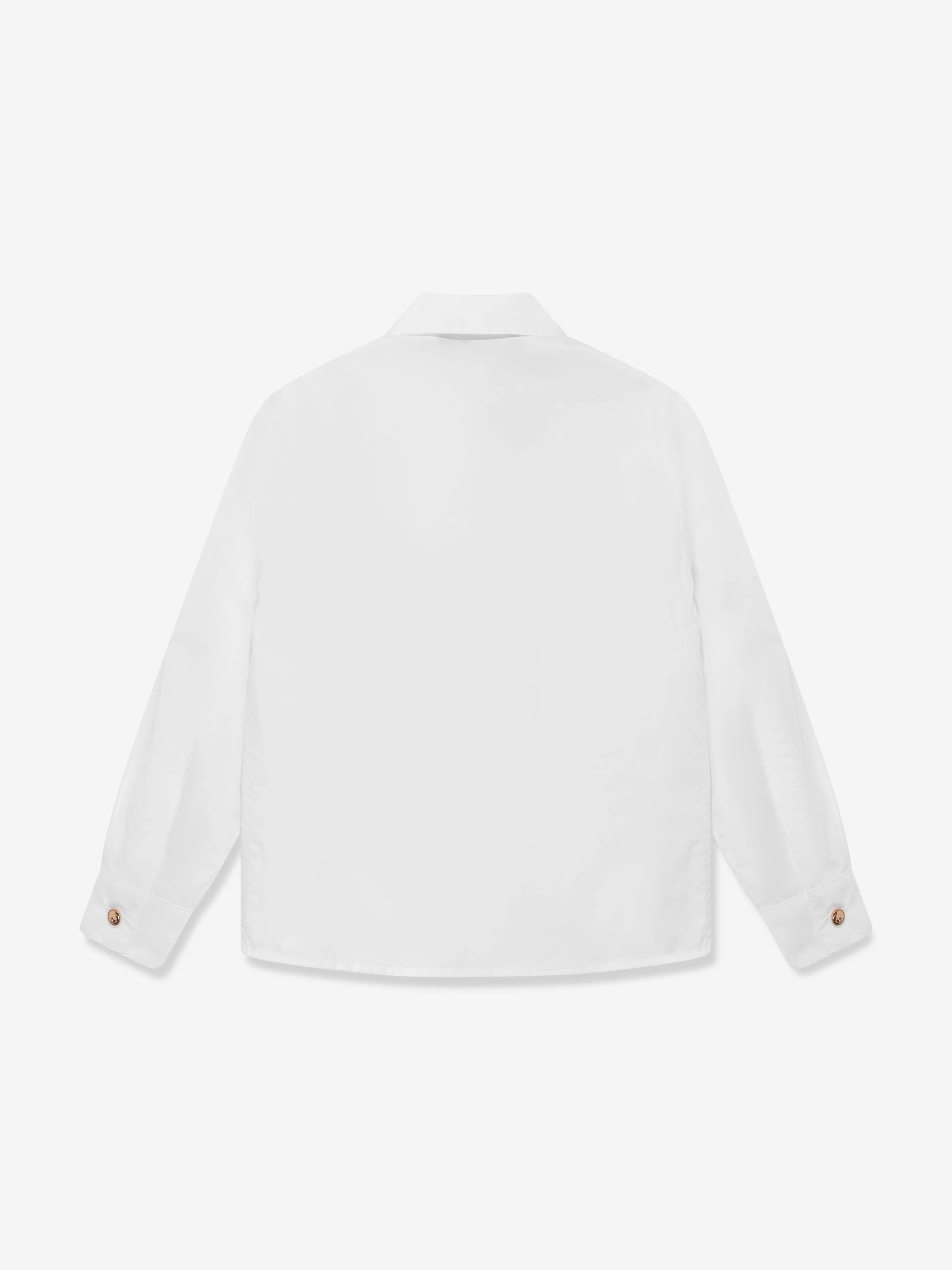 Versace Boys Medusa Logo Shirt in Weiß