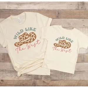 Wild Like The West Country Matching T-Shirts- Natural Raw pregnancy jeans best price