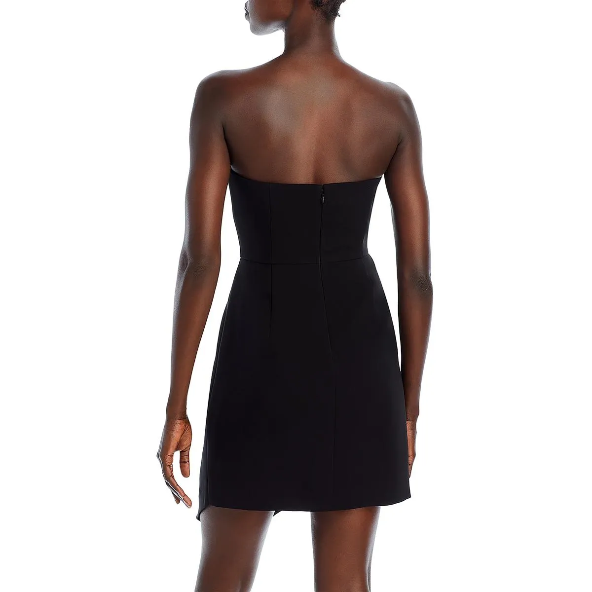 Womens Asymmetric Hem Short Cocktail And Party Dress