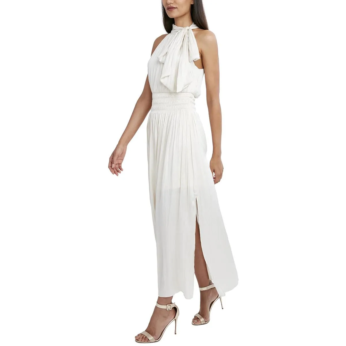 Womens Boho Maxi Halter Dress