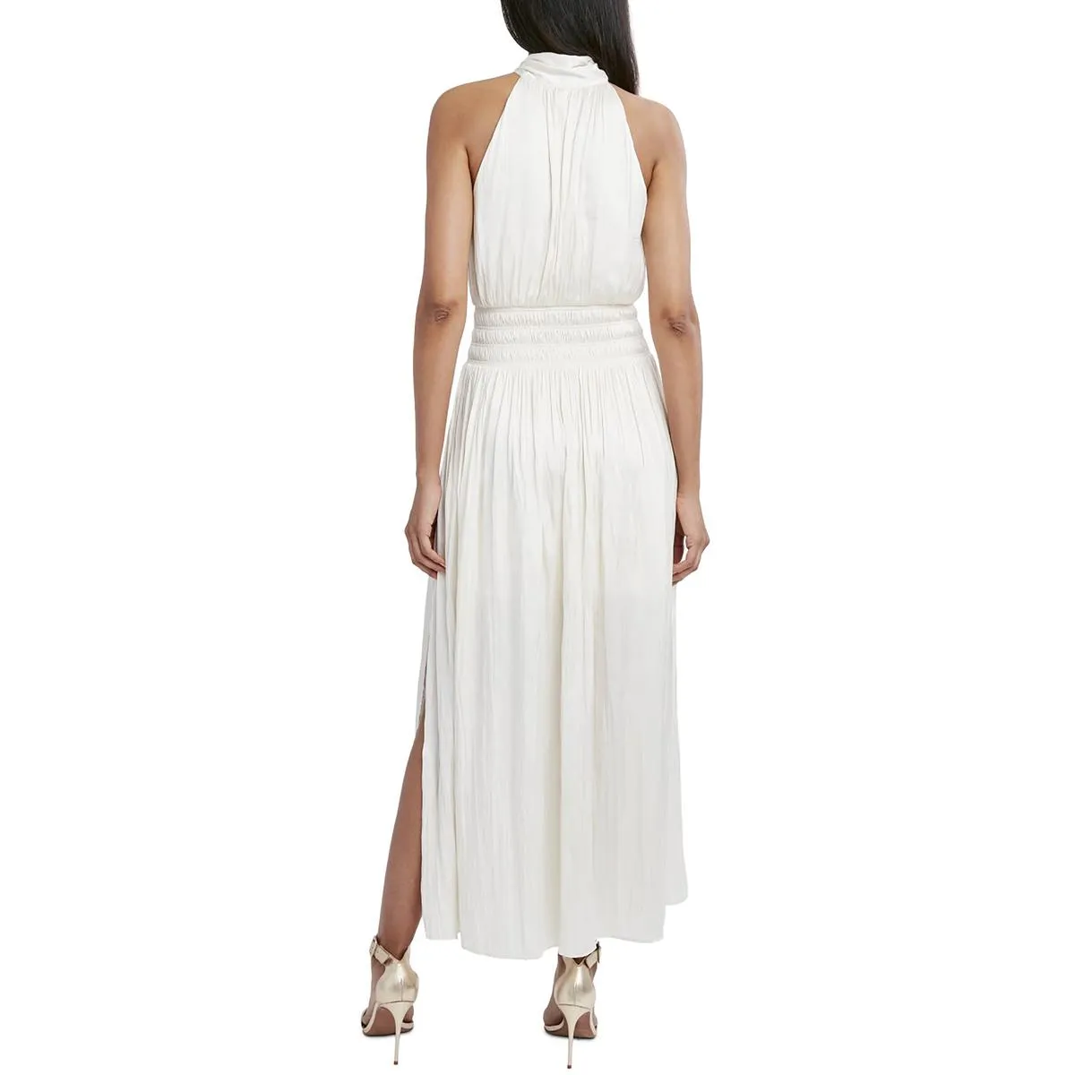 Womens Boho Maxi Halter Dress