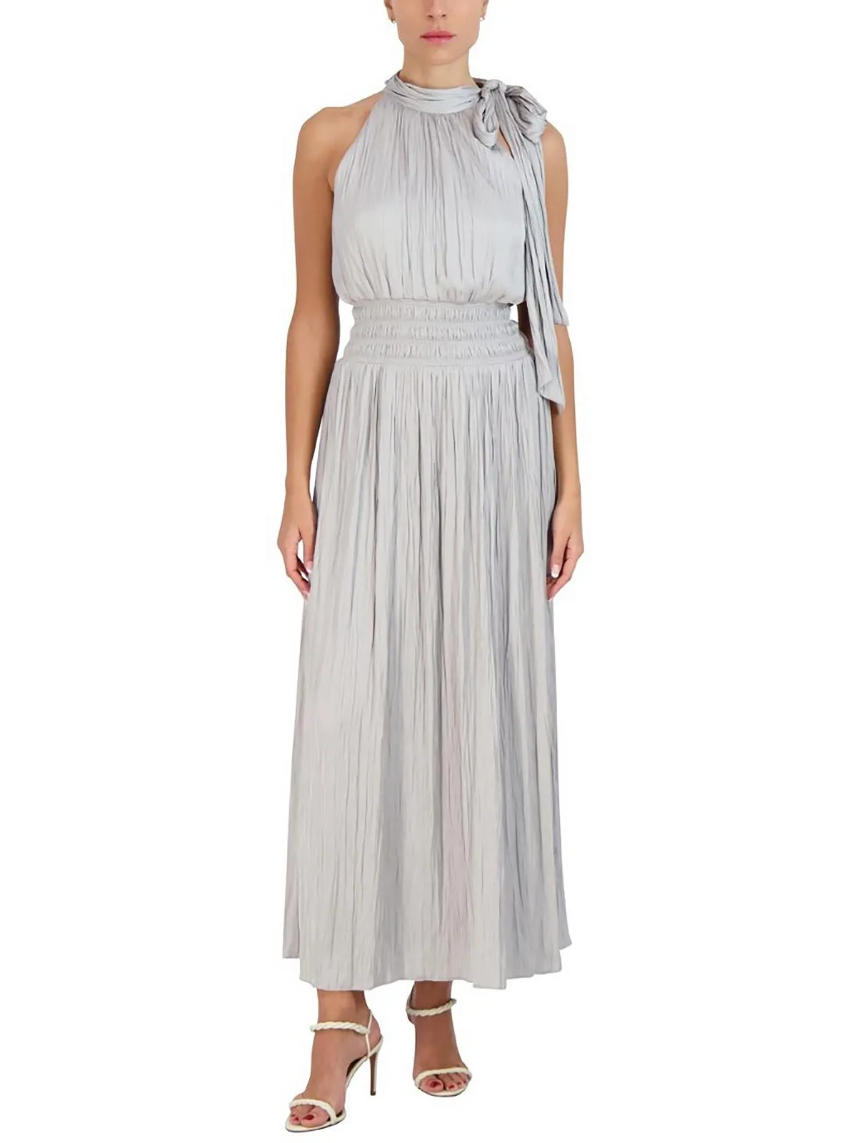 Womens Boho Maxi Halter Dress