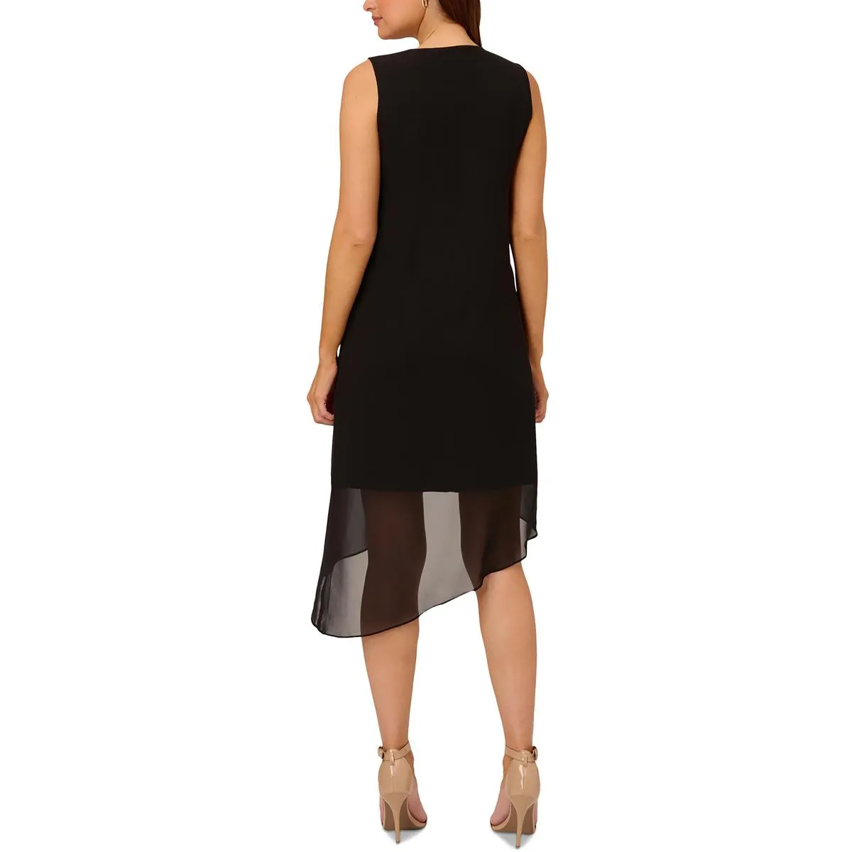 Womens Chiffon Asymmetric Cocktail And Party Dress