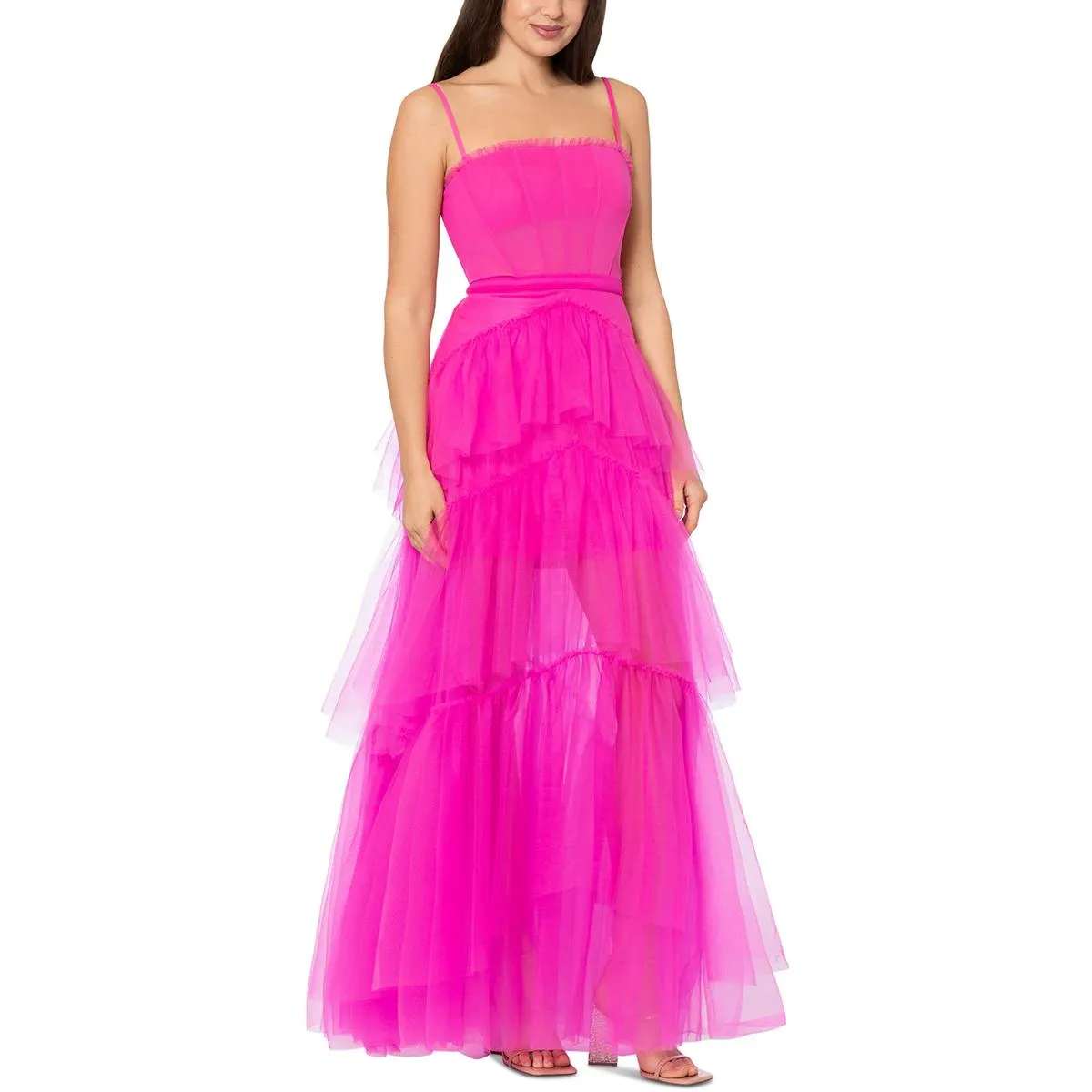 Womens Corset Long Evening Dress