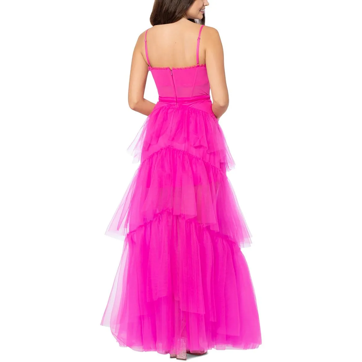 Womens Corset Long Evening Dress