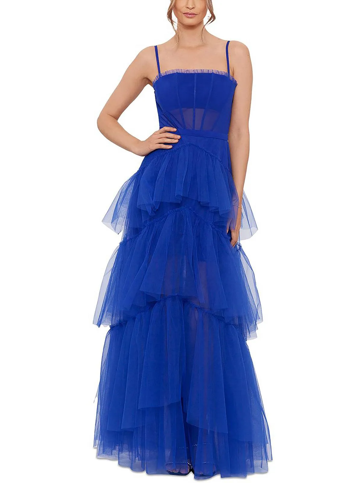 Womens Corset Long Evening Dress