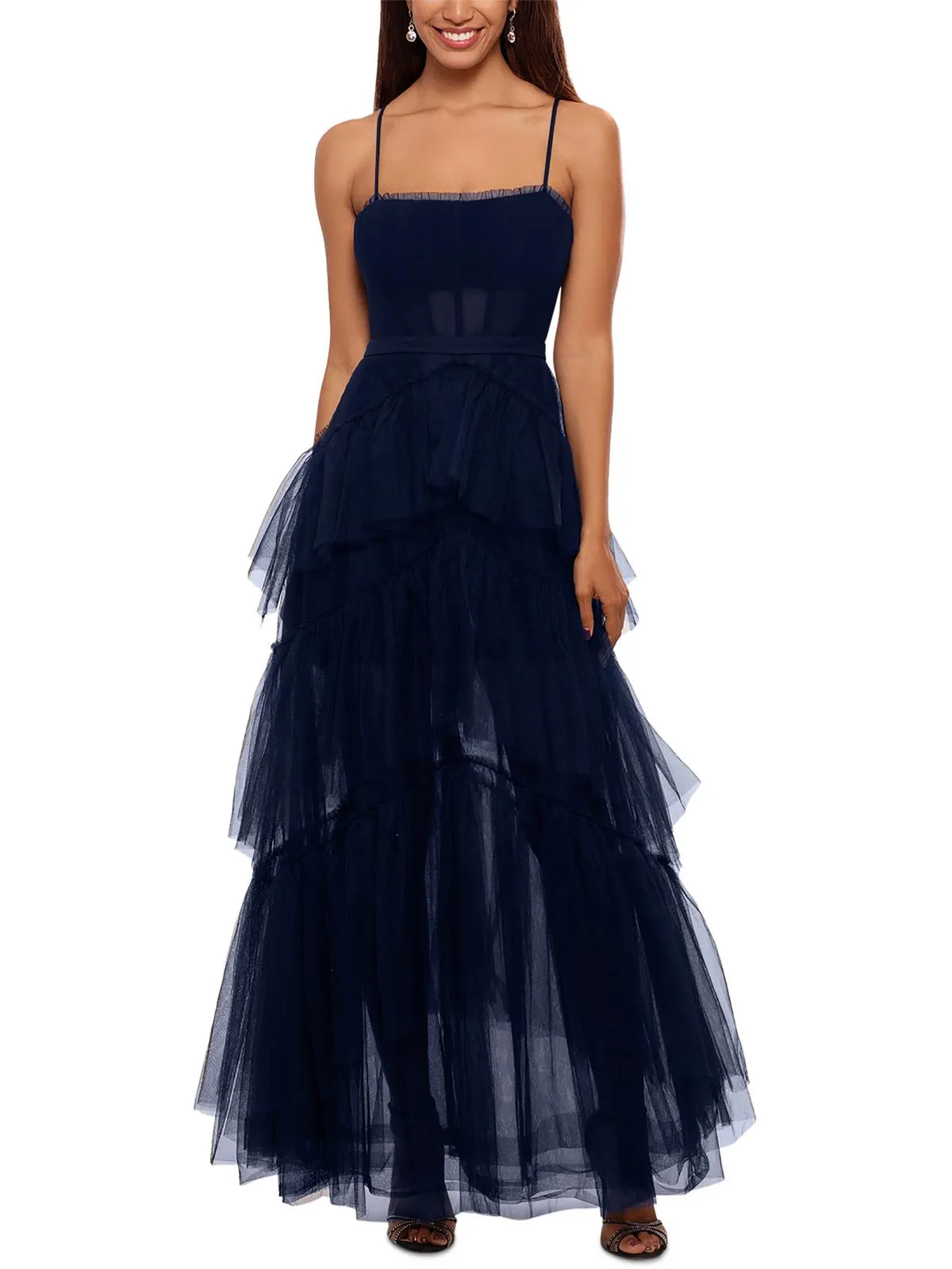 Womens Corset Long Evening Dress