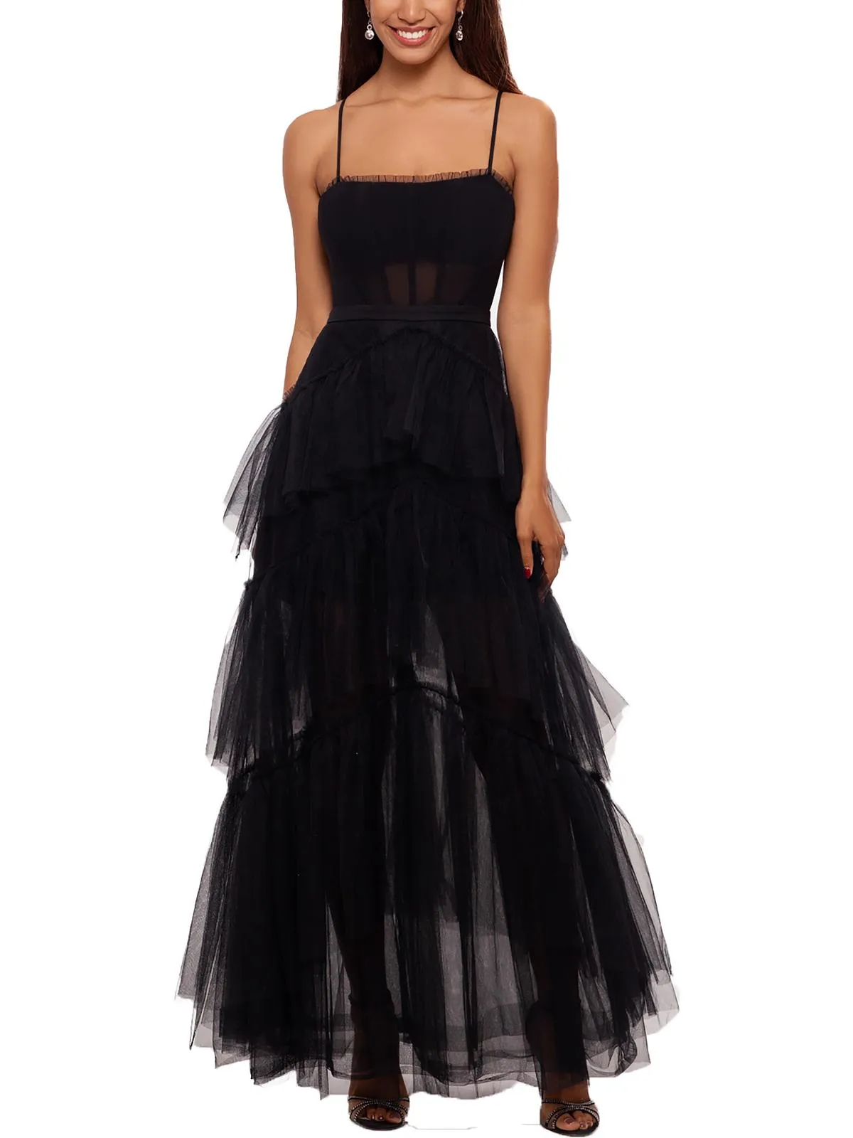 Womens Corset Long Evening Dress