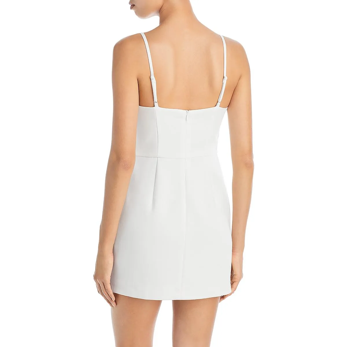 Womens Corset Seamed Polyester Mini Dress