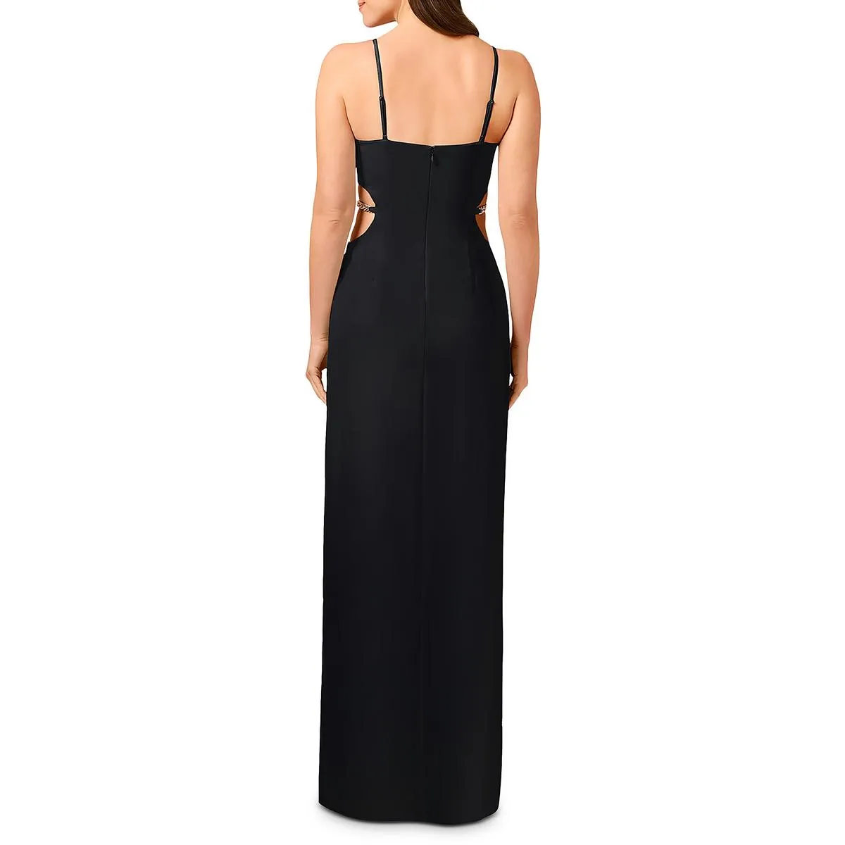 Womens Cut-Out Long Evening Dress