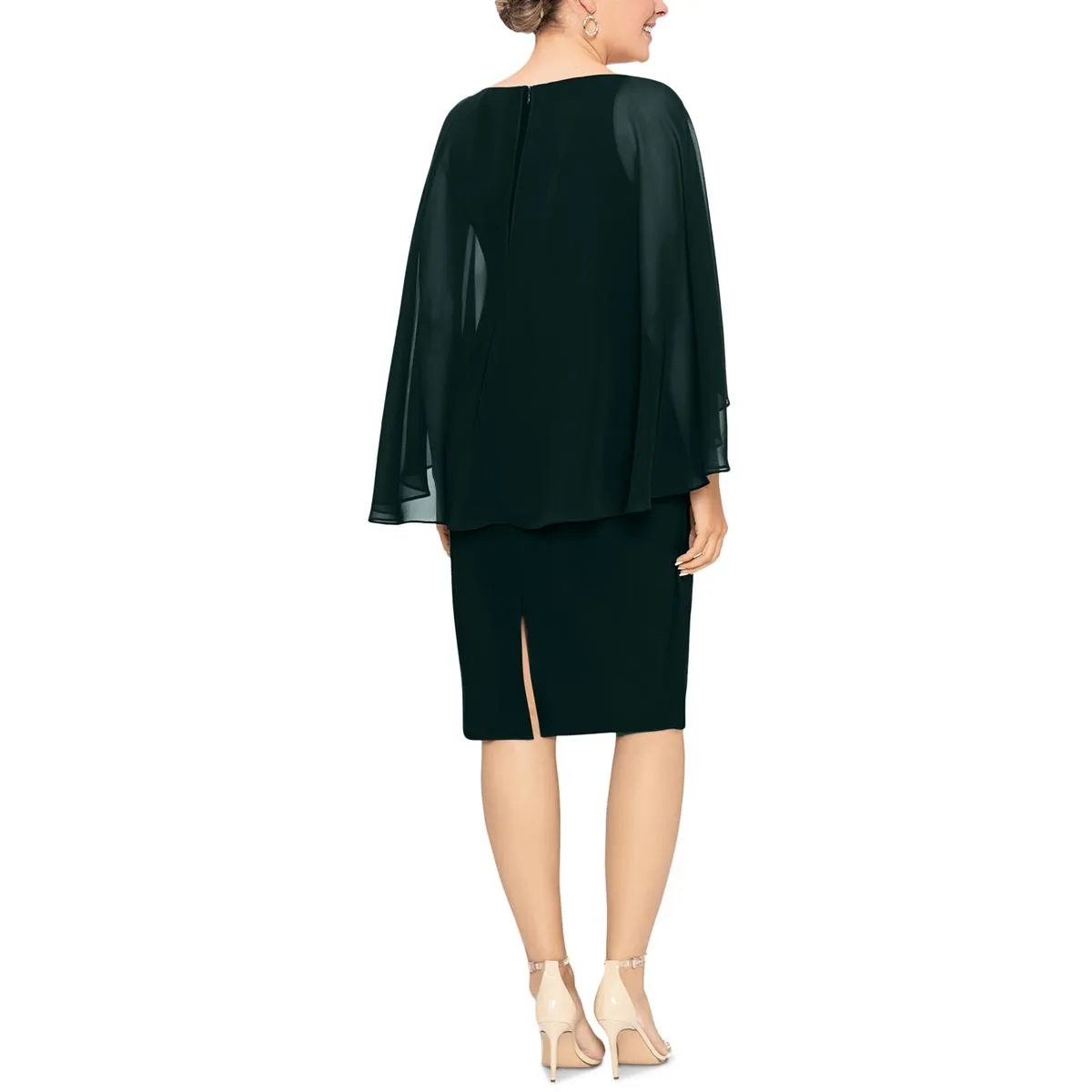 Womens Formal Midi Sheath Dress