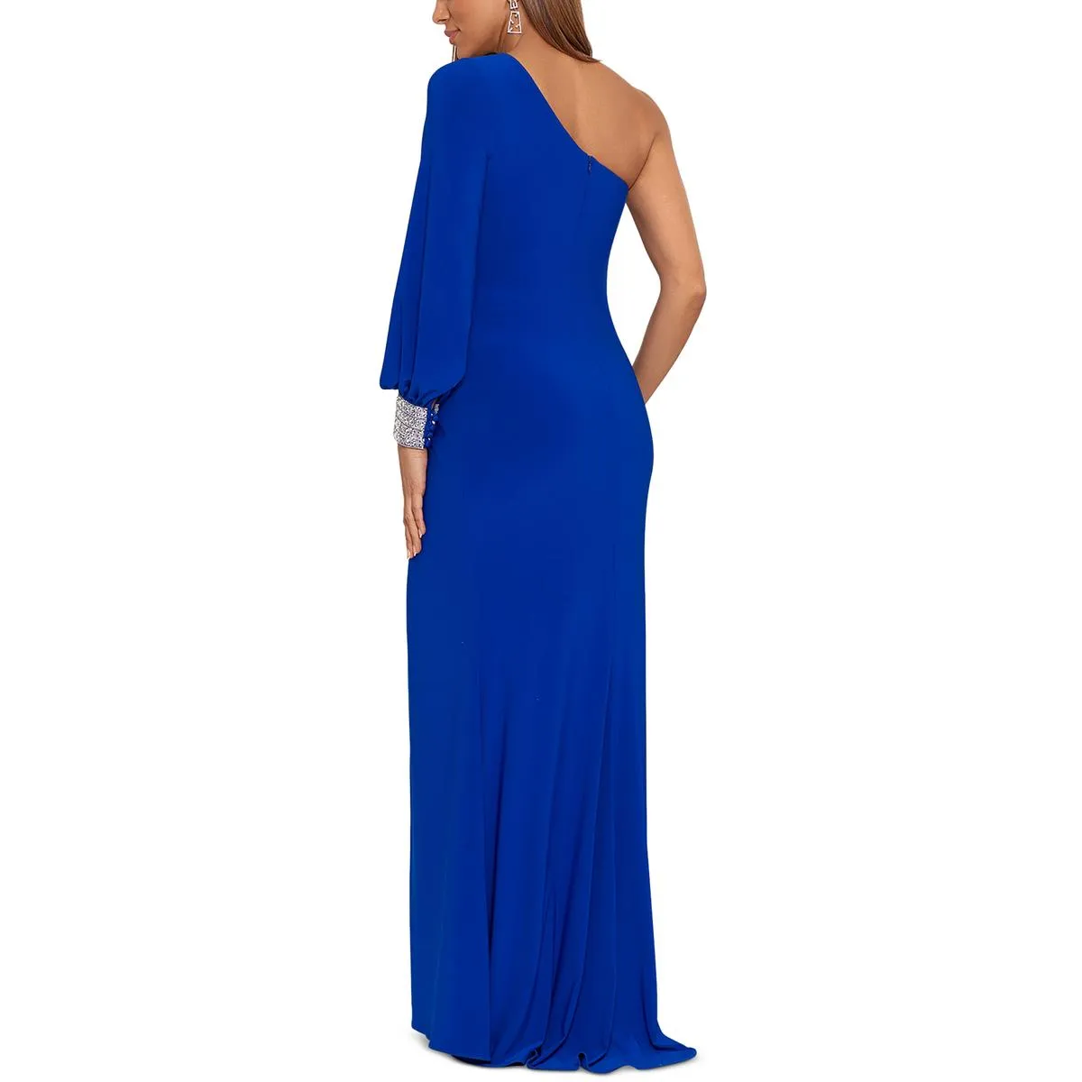 Womens High Leg Slit Long Evening Dress