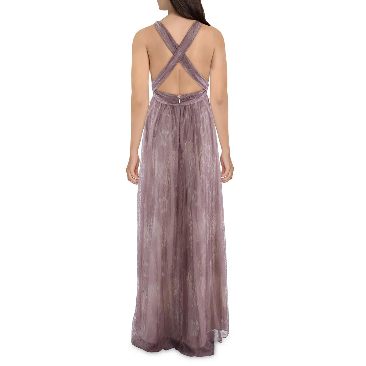 Womens Lace Long Evening Dress