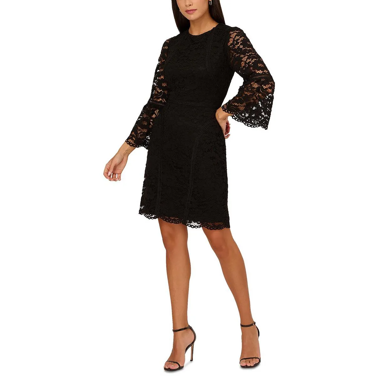 Womens Lace Mini Cocktail And Party Dress