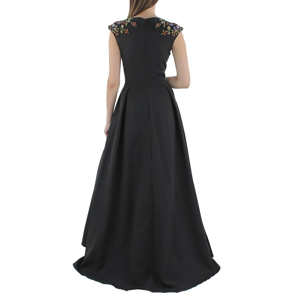Womens Maxi Deep V-Neck Evening Dress