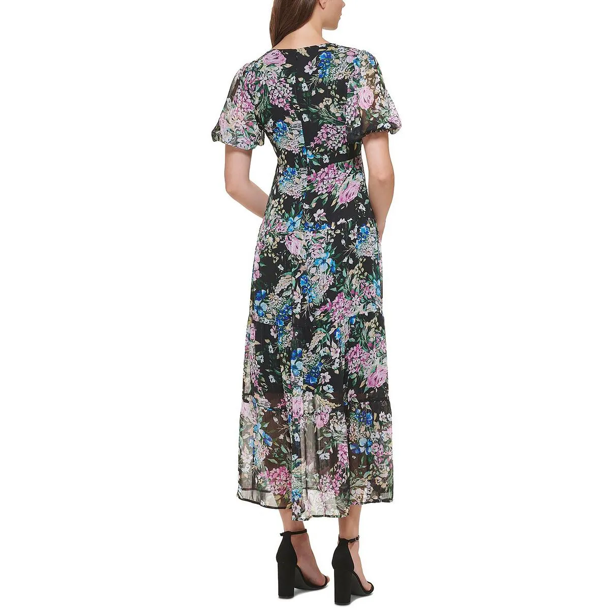 Womens Metallic Long Maxi Dress