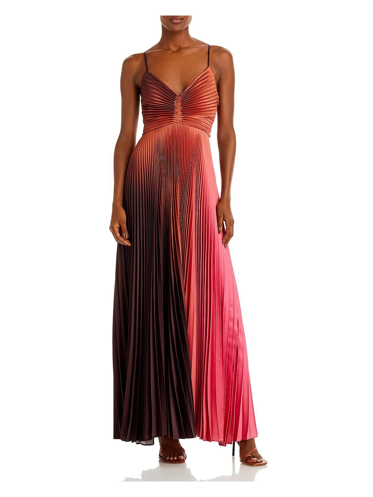 Womens Ombre Open Back Maxi Dress