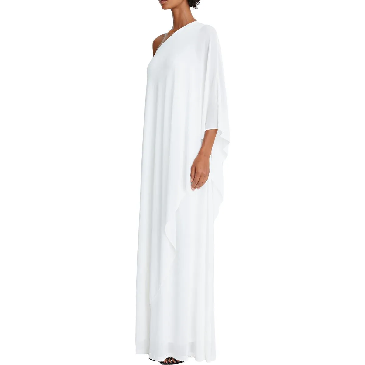 Womens One Shoulder Maxi Evening Dress