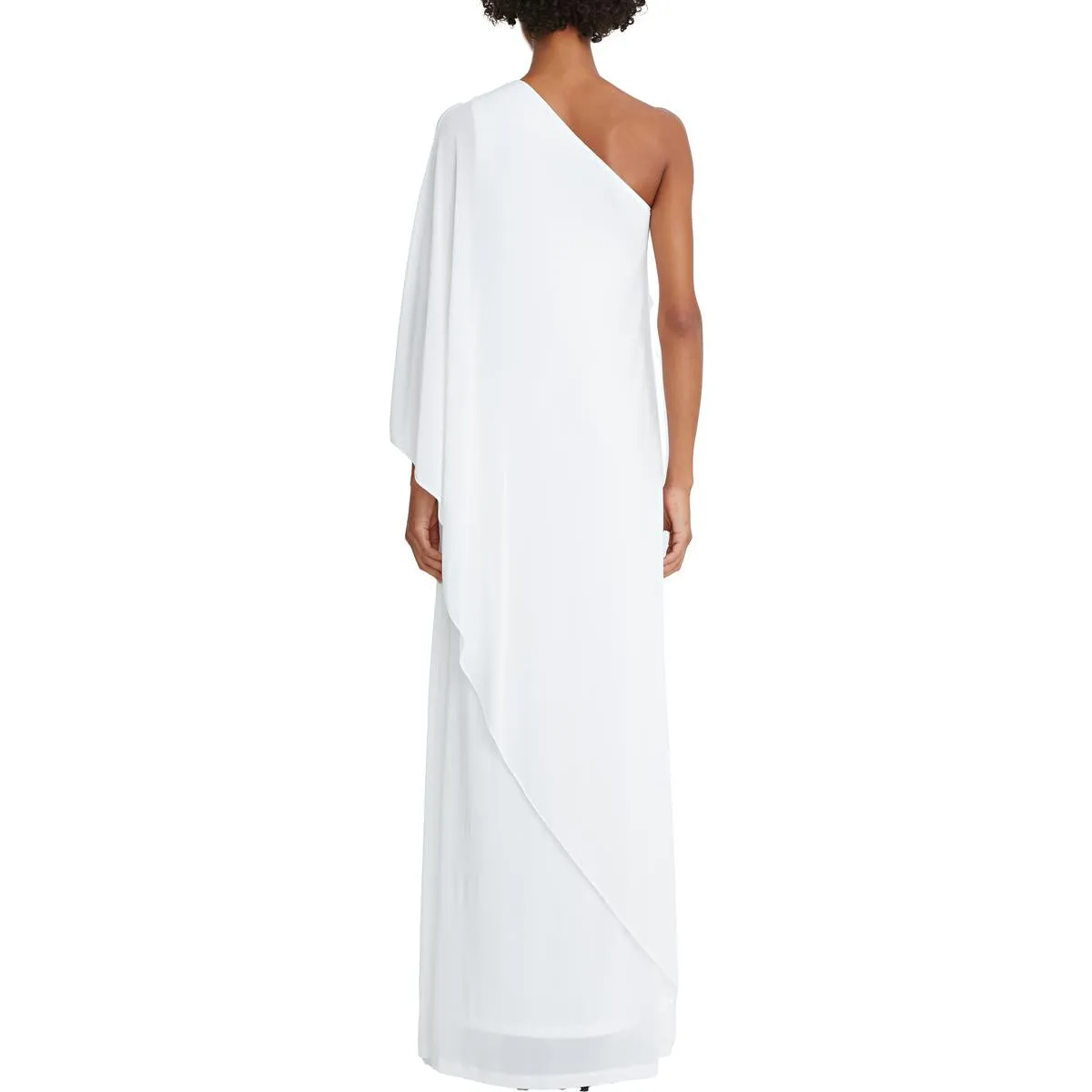 Womens One Shoulder Maxi Evening Dress