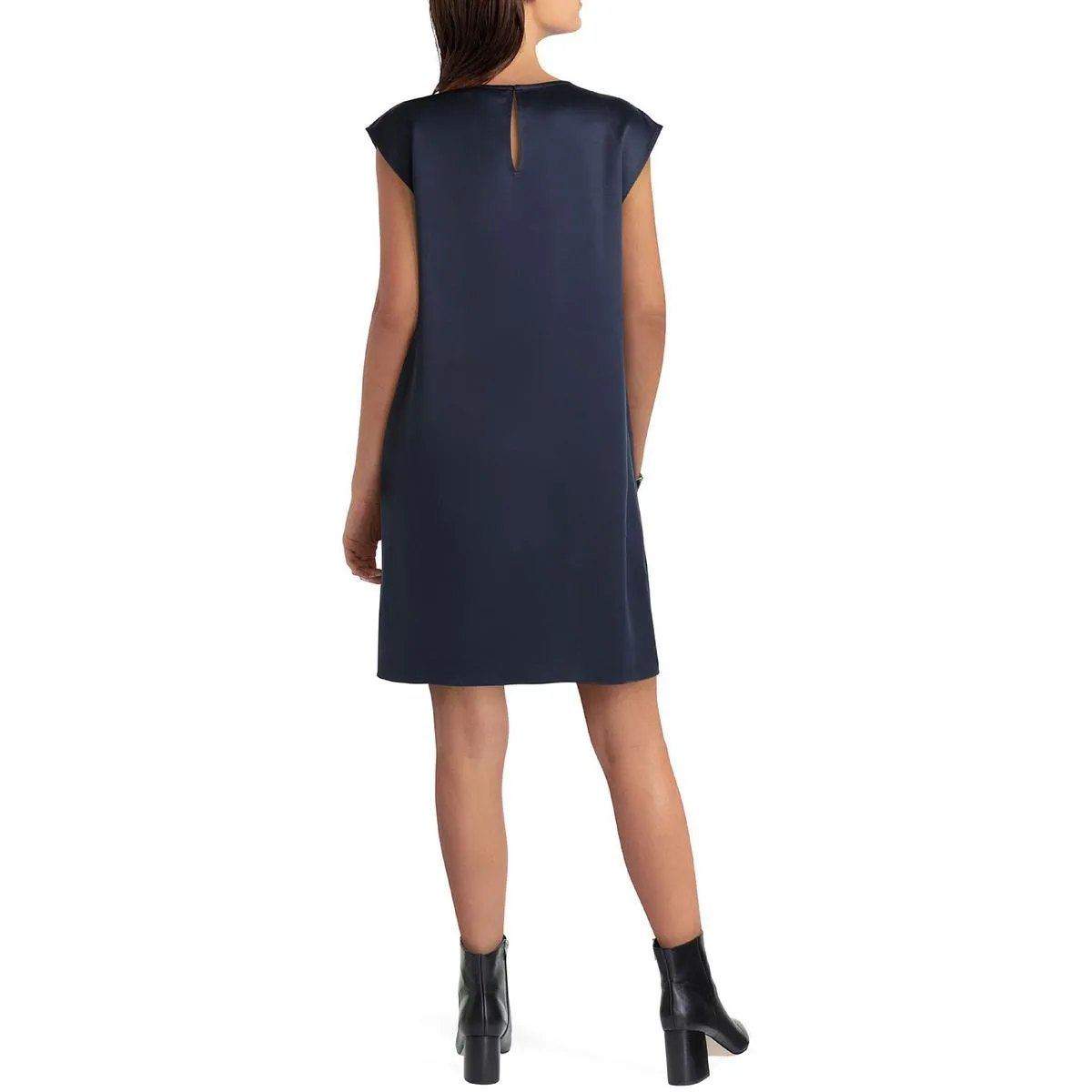 Womens Satin Short Shift Dress