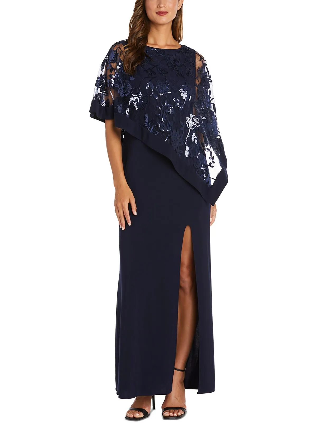 Womens Sequined Long Evening Dress