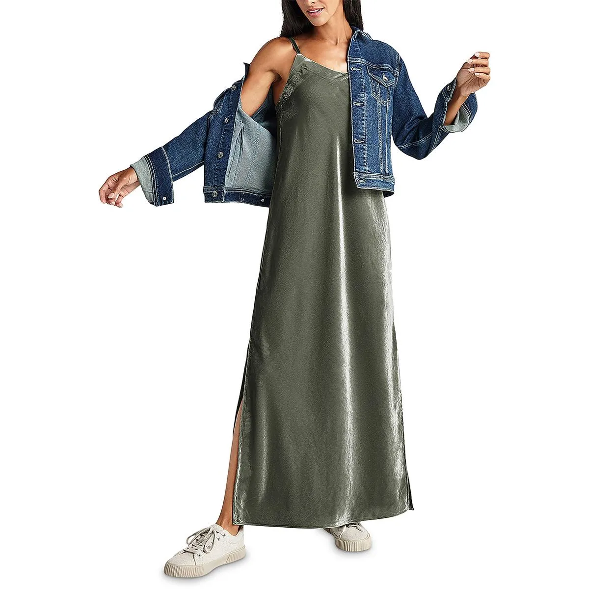 Womens Slit Long Maxi Dress