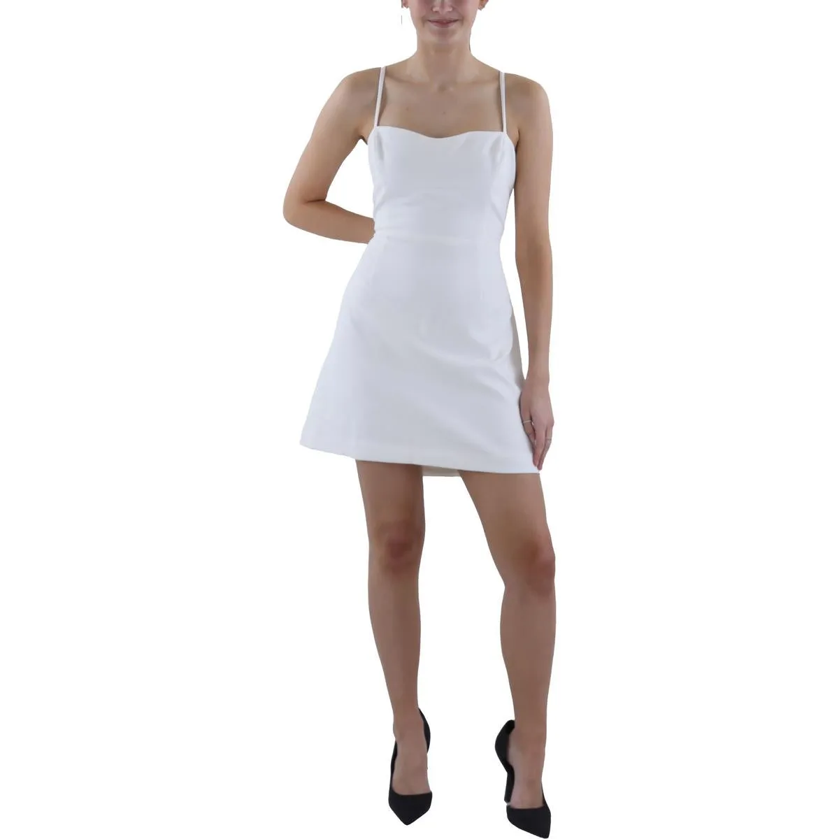 Womens Tie-Back Short Mini Dress