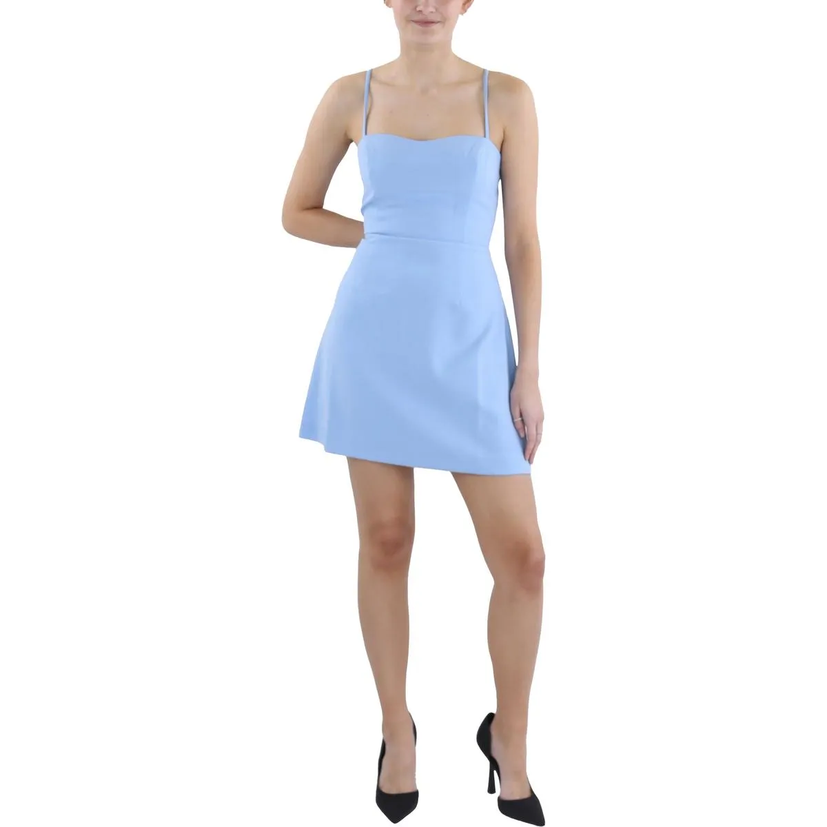 Womens Tie-Back Short Mini Dress