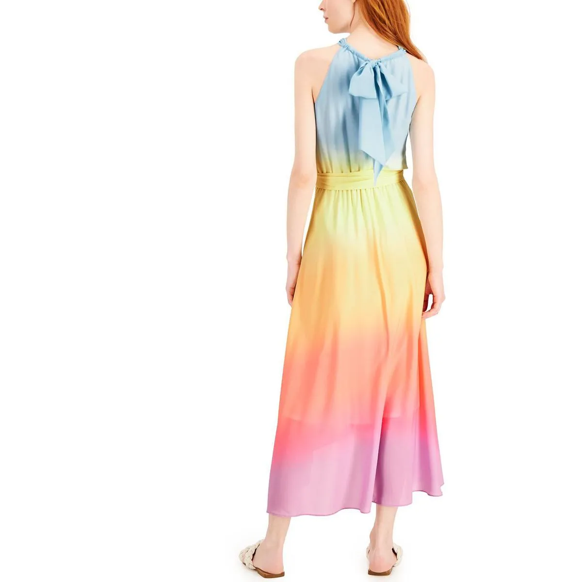 Womens Tie-Dye Long Maxi Dress