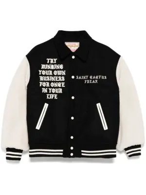 X Cactus Plant Flea Market Varsity Jacket winter jackets clearance