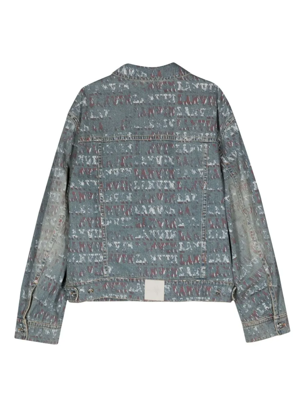 X Future Stamp-Effect Denim Jacket