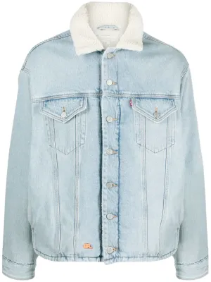 X Levi's Sherpa Trucker Denim Jacket winter jackets clearance